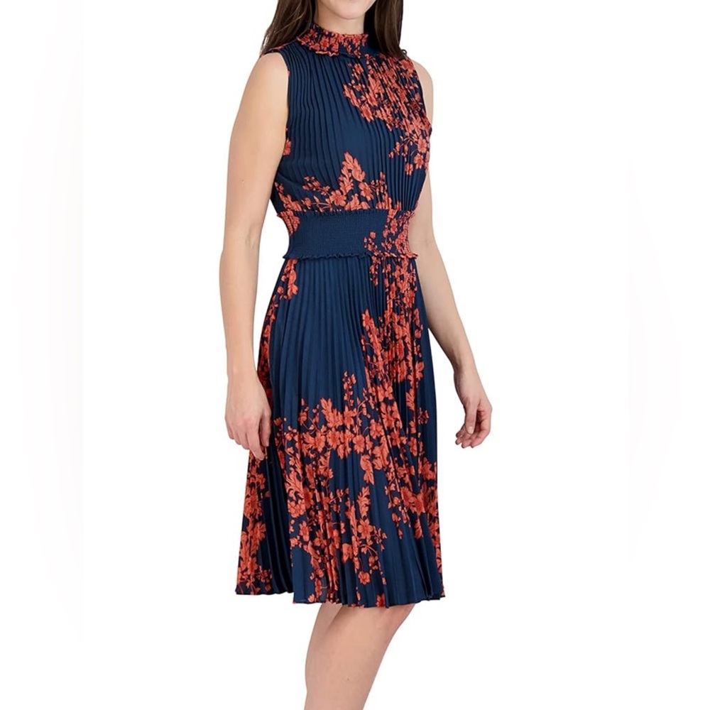 Nanette Lepore high neck pleated dress